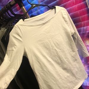 White Baseball tee